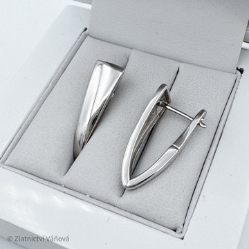 Celostříbrné náušnice